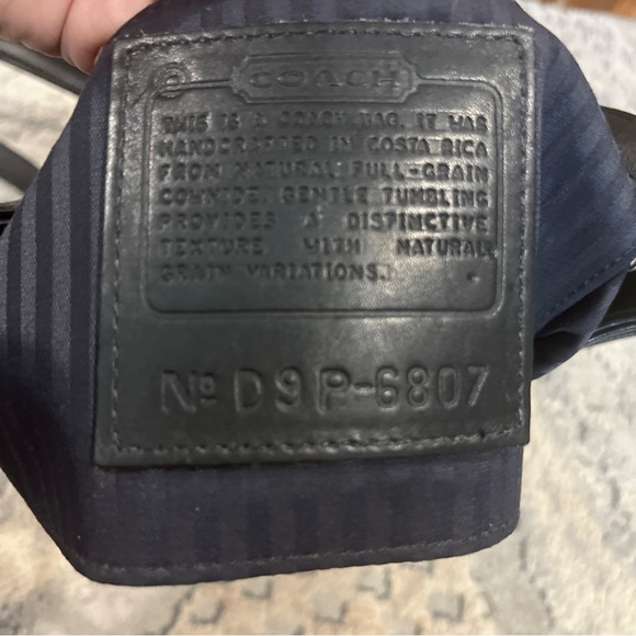 Vintage COACH #6807 Black "Hudson Small Zip" Leather Shoulder Bag - Picture 13 of 14